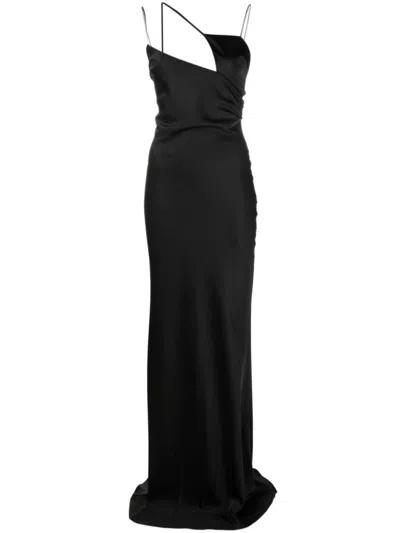 ATTICO BLACK DRESS WITH CUT OUT DETAIL
