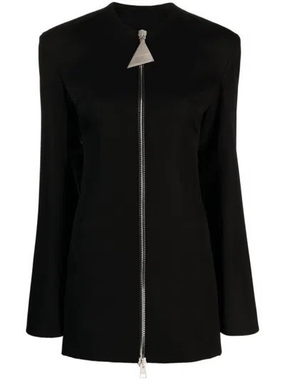 ATTICO BLACK DRESS WITH ZIP
