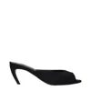Attico 65mm Ada Peep-toe Heeled Mules In Black