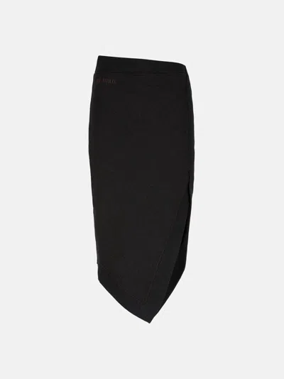 ATTICO BLACK FADE AND BROWN MIDI SKIRT