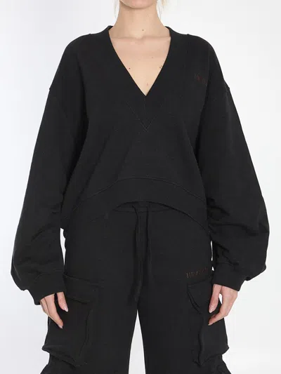 ATTICO BLACK FADE SWEATSHIRT