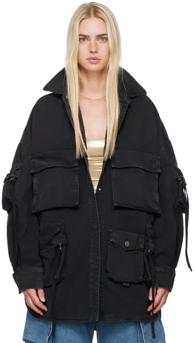 ATTICO BLACK FERN JACKET