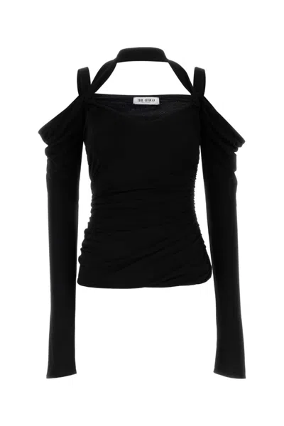 Attico Black Halter Neck Top