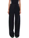 Attico Black Jagger Wool Tailored Trousers