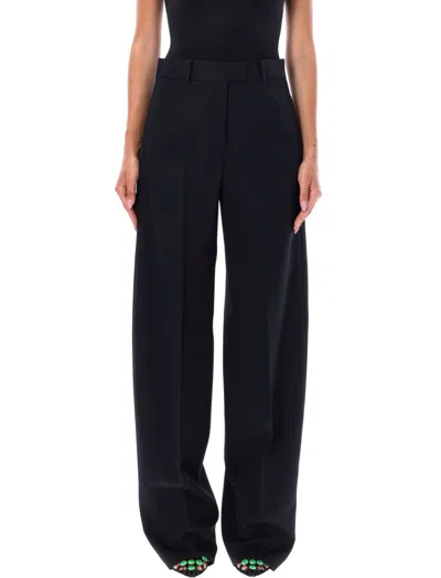 Attico Black Jagger Wool Tailored Trousers