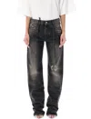 Attico The  Denim Ring In Black