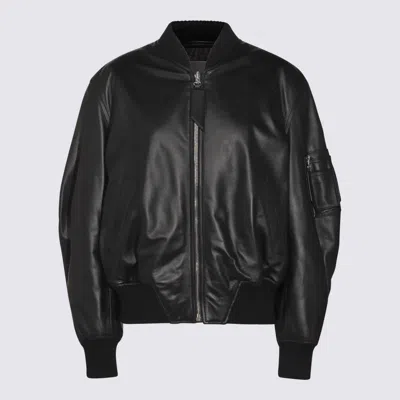 ATTICO BLACK LEATHER JACKET