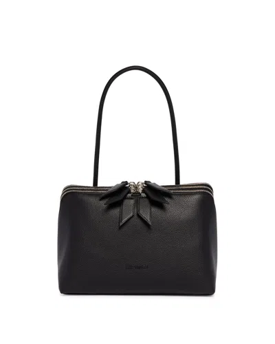 Attico Black Leather L'altra Di Milano Bag