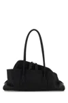 Attico Black Leather Small La Passeggiata Shoulder Bag