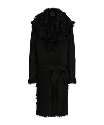 Attico Black Long Coat