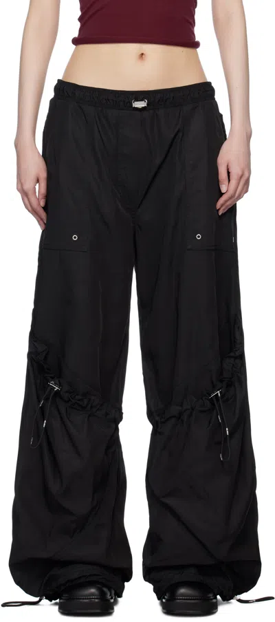 ATTICO BLACK LONG TROUSERS