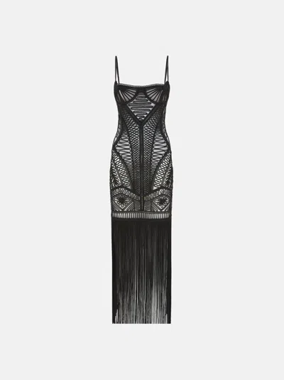 Attico Black Midi Dress