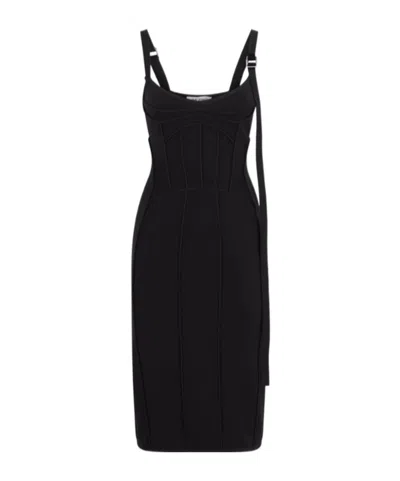 Attico Black Midi Dress