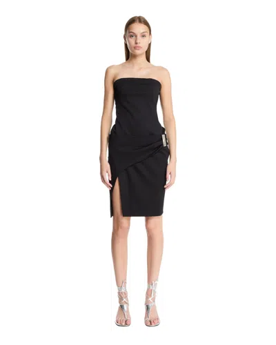 Attico Black Midi Dress