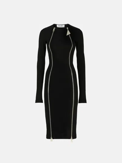 ATTICO BLACK MIDI DRESS