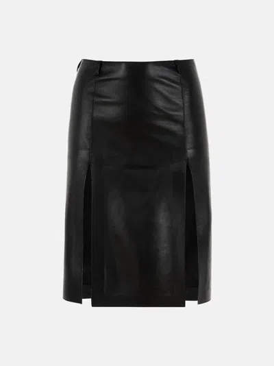 ATTICO BLACK MIDI SKIRT