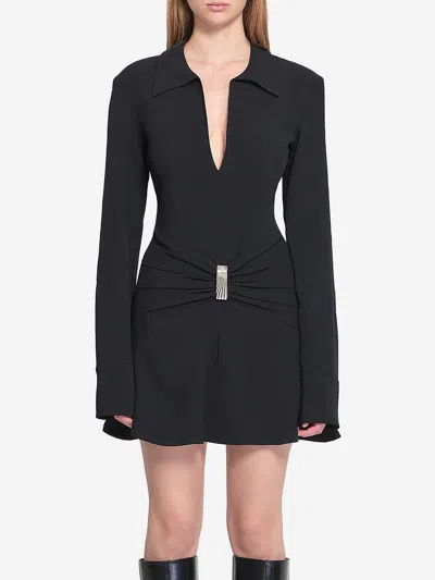 Attico Black Mini Dress