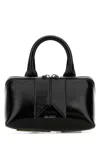 Attico Mini Bow Detail Top Handle Bag In Black