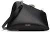 Attico '8.30 Pm' Black Clutch With Logo Lettering On The Front And Asymmetric Design In 100 Black