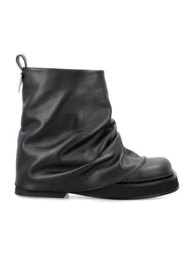 ATTICO BLACK MINI ROBIN BOOTS