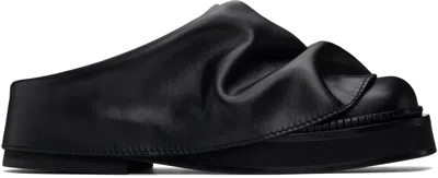 ATTICO BLACK MINI ROBIN SABOT SLIP-ON LOAFERS