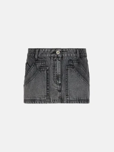ATTICO BLACK MINI SKIRT