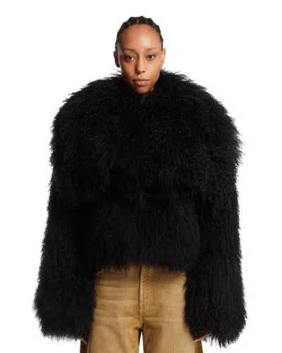 Attico Black Mongolia Bomber Jacket
