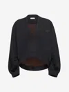 Attico Sweatshirt With Faded Effect In Black