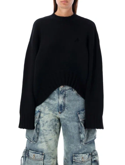 Attico Oversized Knit In Black