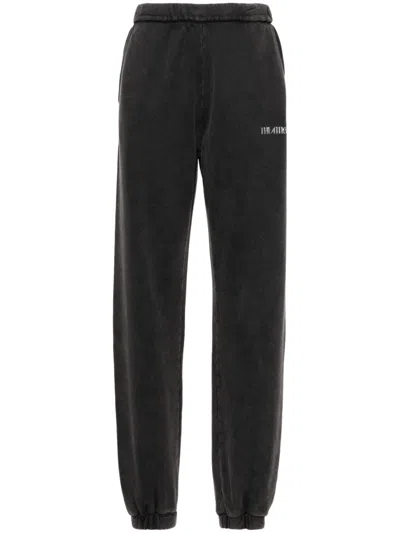 Attico Track Pants Washed Black In Nero