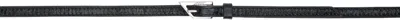 Attico Black Pin-buckle Belt In 100 Black