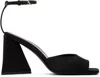 Attico Piper 85mm Sandal In 100 Black