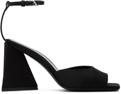 Attico Black Piper Heeled Sandals