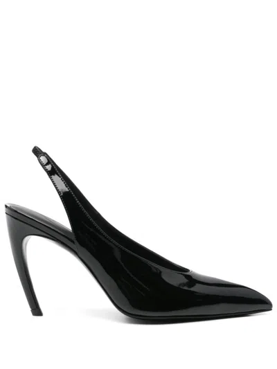 Attico Black Pointed Toe Heels