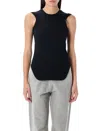 Attico Black Reese Tank Top In Black
