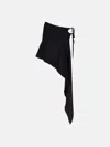 Attico Black Skirt In Black