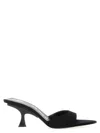 Attico Kitten Heel Open Toe Single Strap Mules In Black