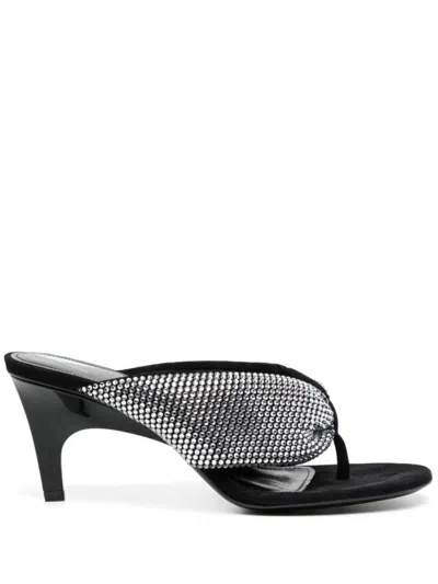 Attico Black Slip On Heels