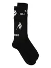 Attico Black Socks With Logo