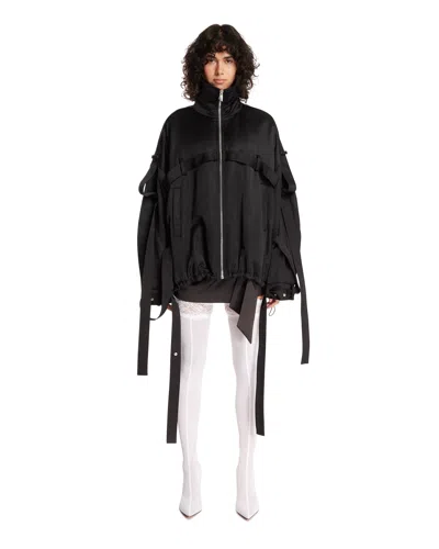 Attico Black Strapped Jacket