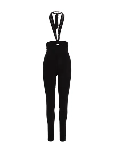 Attico Black Stretch Polyester Ruby Pant