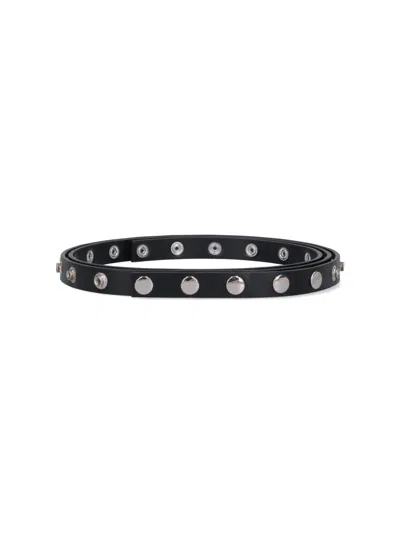 Attico Black Studs Belt