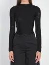 Attico Black Sweater In Black