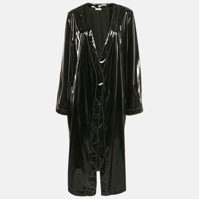 Pre-owned Attico Black Synthetic Open Front Dress S