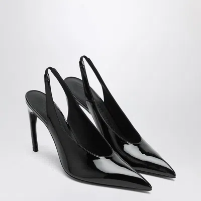 Attico Black Viper Slingback
