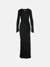 Attico Black Viscose Dress