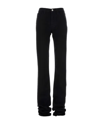 ATTICO THE ATTICO LOGO PATCH STRETCH DENIM JEANS