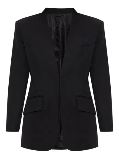 Attico Black Wool Gabardine Jacket The