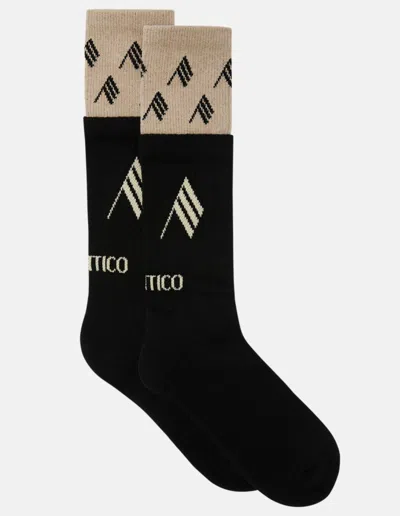 Attico The  Socks Cotton In Black