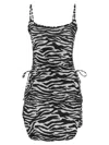 Attico Zebra Beach Cover-up In Stretch Fabric